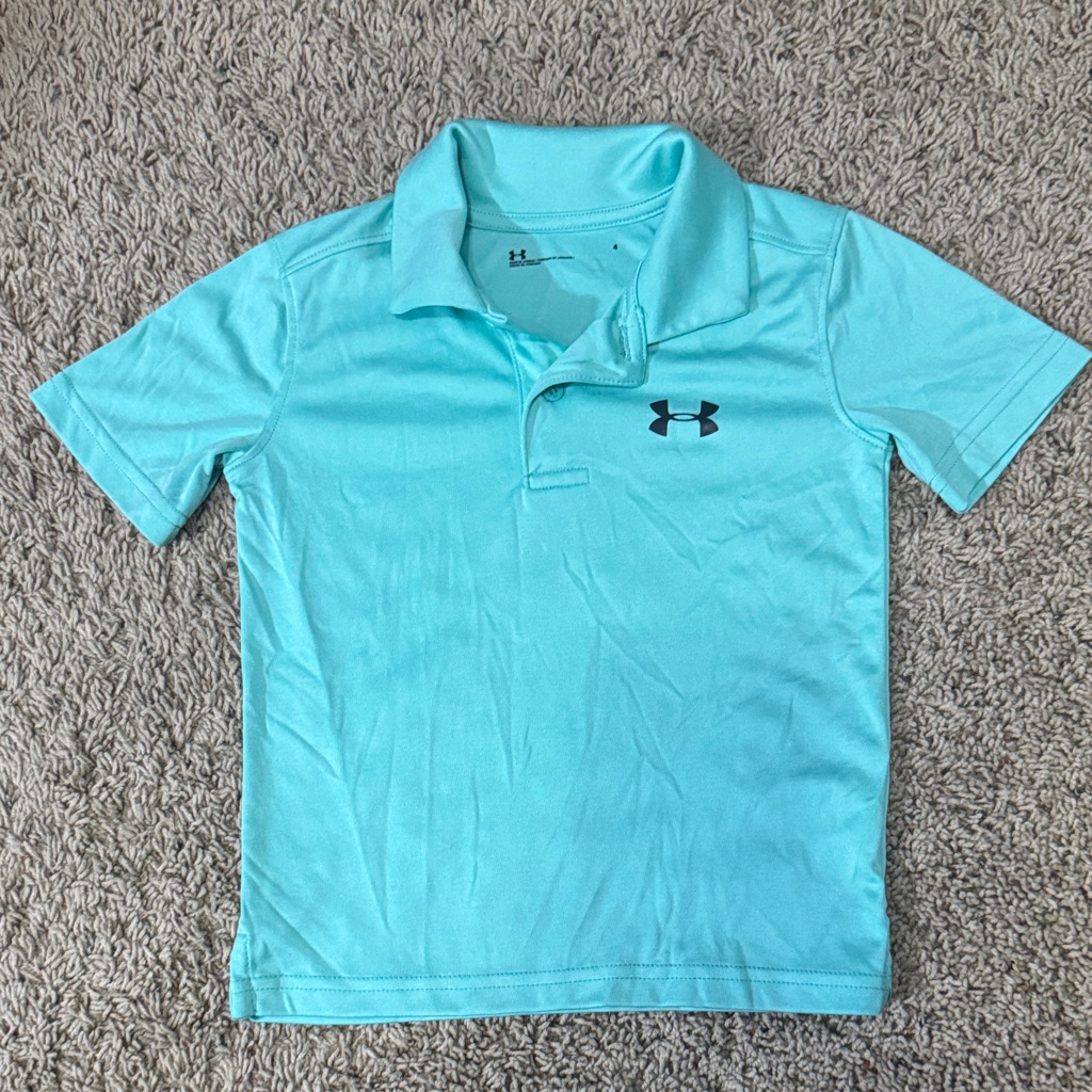 Under Armour Kids Light Blue Polo Shirt